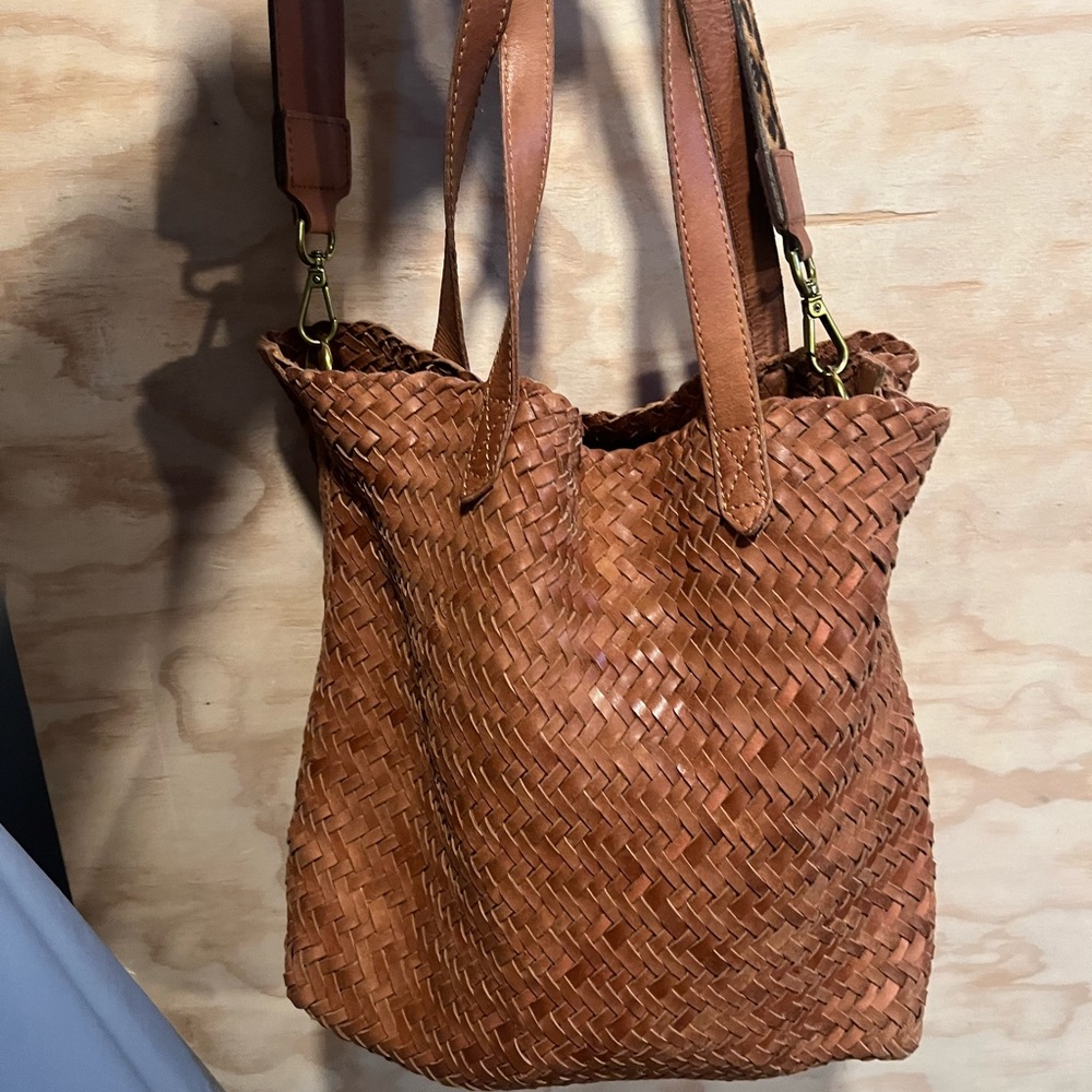 Medium Transport Crossbody Woven Madewell Tote